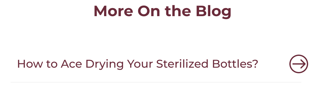 More On the Blog How to Ace Drying Your Sterilized Bottles?