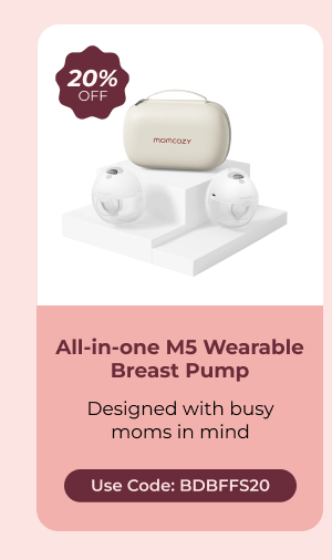 All-in-one M5 Wearable Breast Pump Designed with busy moms in mind 20% Off Use code: BDBFFS20
