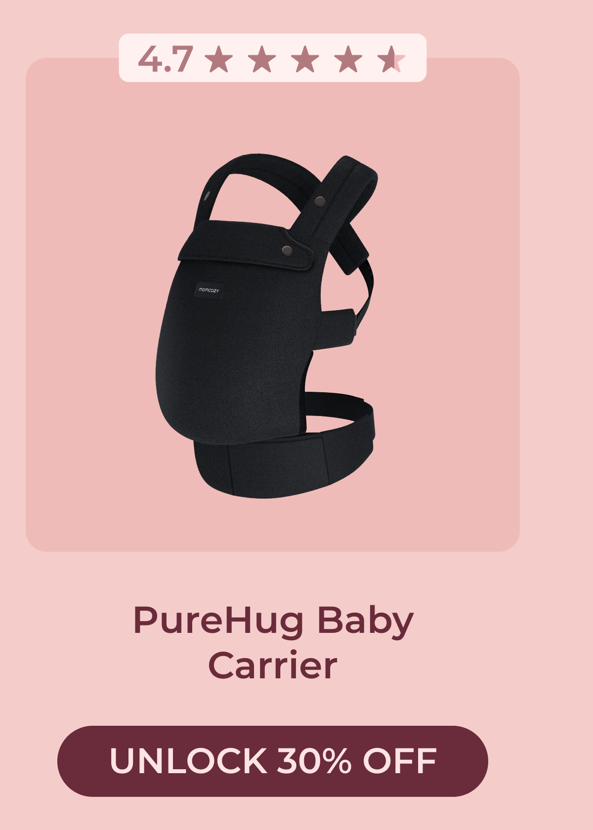 PureHug Baby Carrier ★ 4.7 Unlock 30% Off