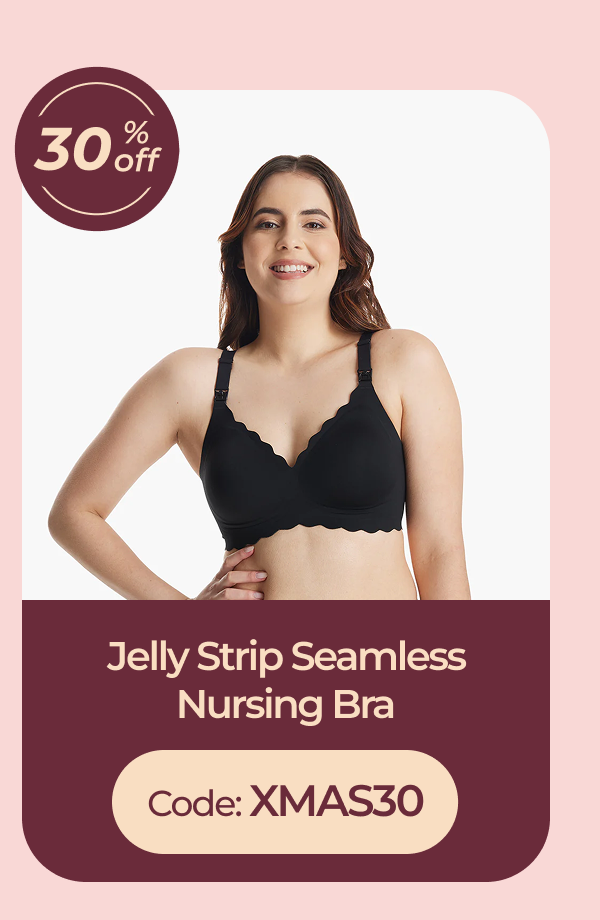 Jelly Strip Seamless Nursing Bra 30% OFF Code: XMAS30