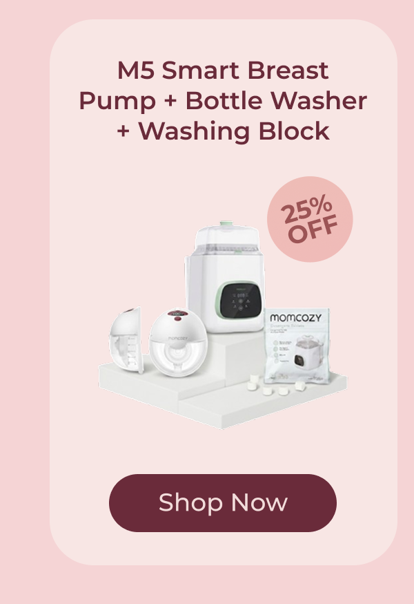 M5 Smart Breast Pump + Bottle Washer + Washing Block 25% OFF Shop Now