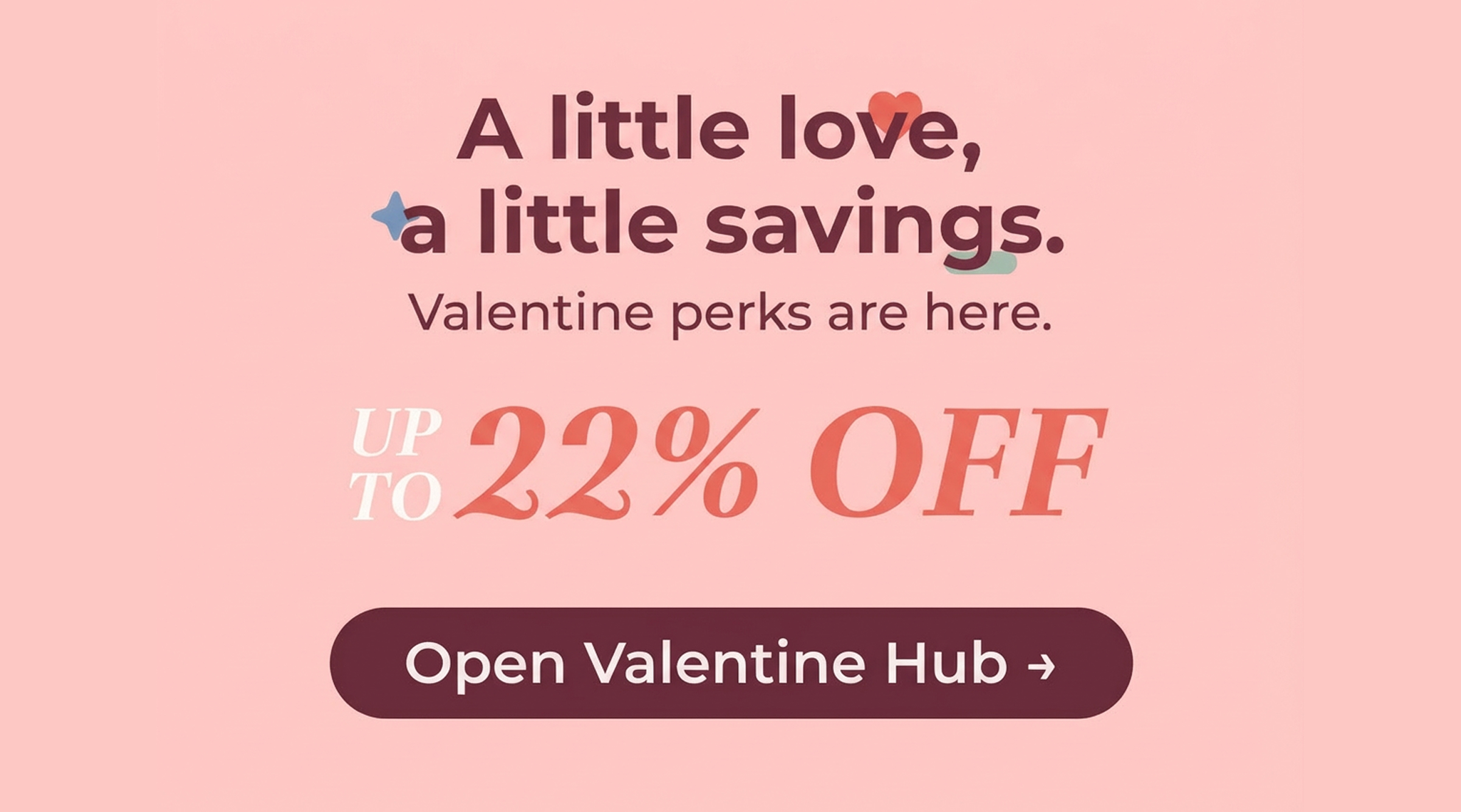 A little love, a little savings.
