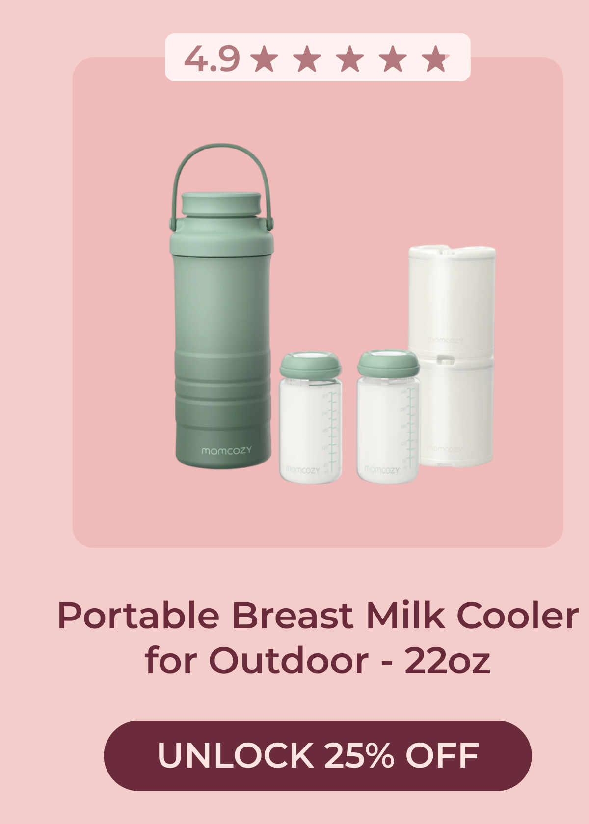 Portable Breast Milk Cooler for Outdoor - 22oz ★ 4.9 Unlock 25% Off