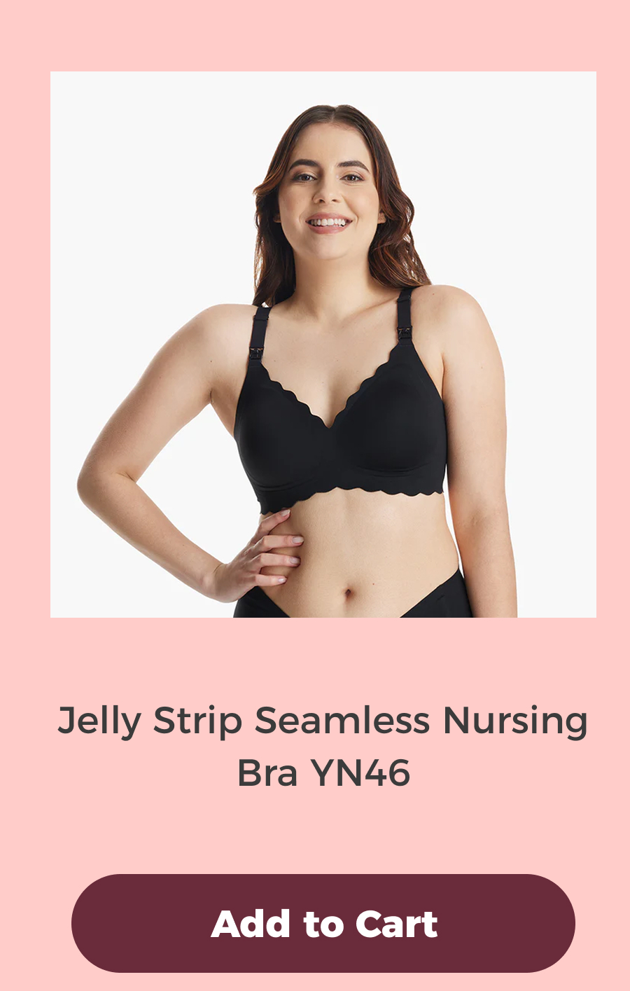 Jelly Strip Seamless Nursing Bra YN46
