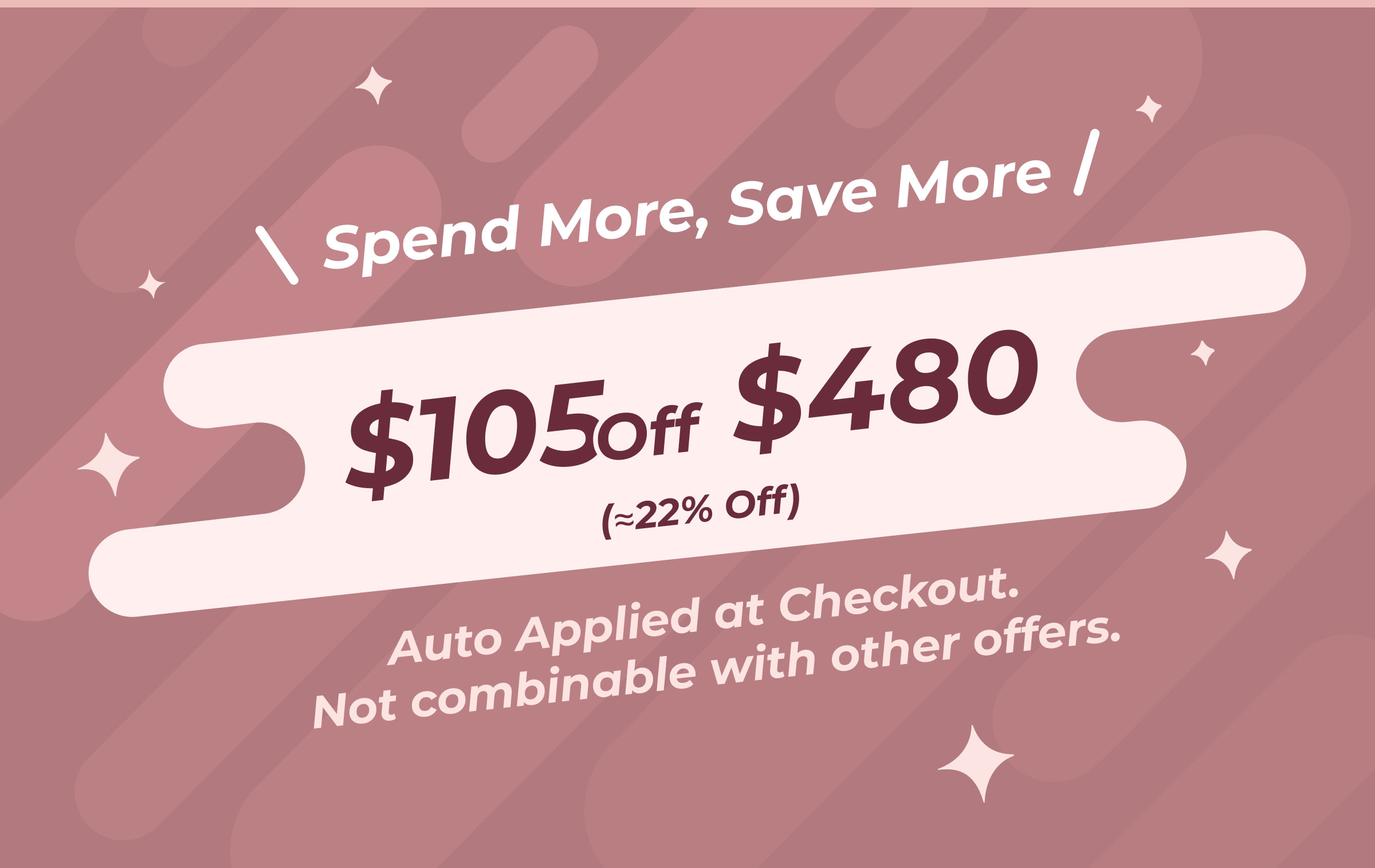 $105 Off $480 (≈22% Off)