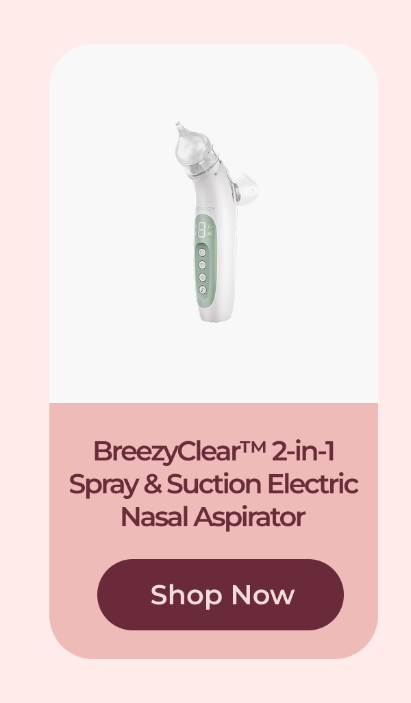 BreezyClear™ 2-in-1 Spray & Suction Electric Nasal Aspirator Shop Now