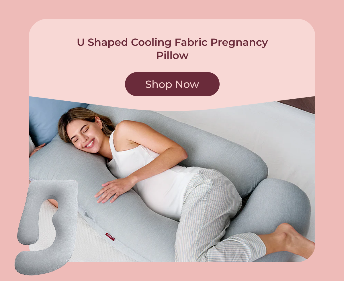 U Shaped Cooling Fabric Pregnancy Pillow Shop Now