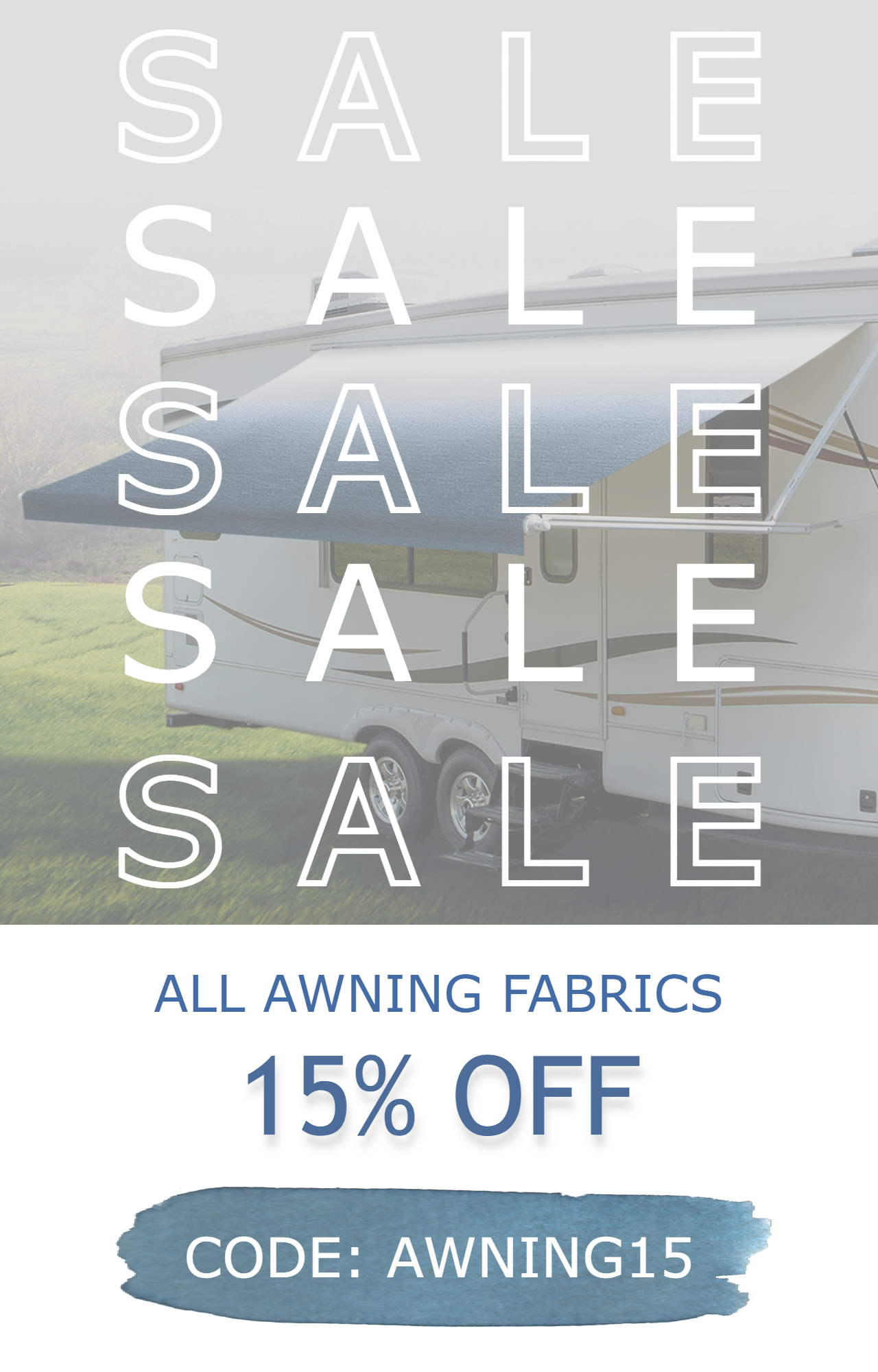 Our Biggest Awning Fabric Sale Yet! Rec Pro