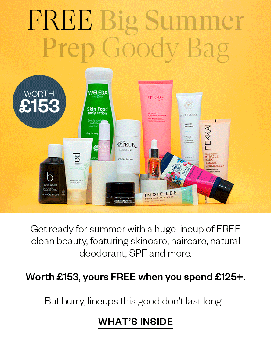 Your FREE 12 piece Summer prep goody bag Naturisimo