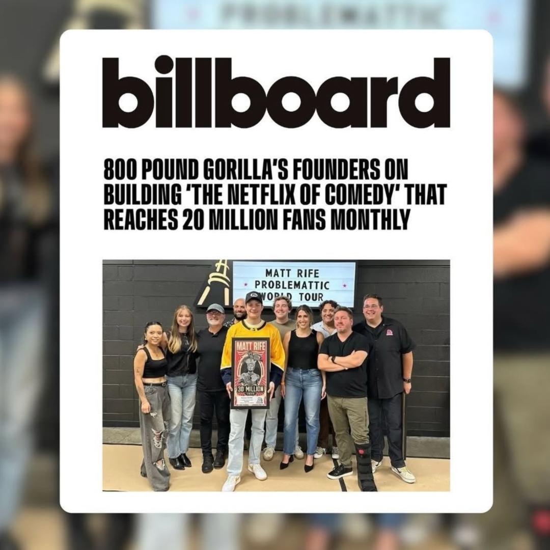 800 Pound Gorilla's Founders On Building 'The Netflix of Comedy'