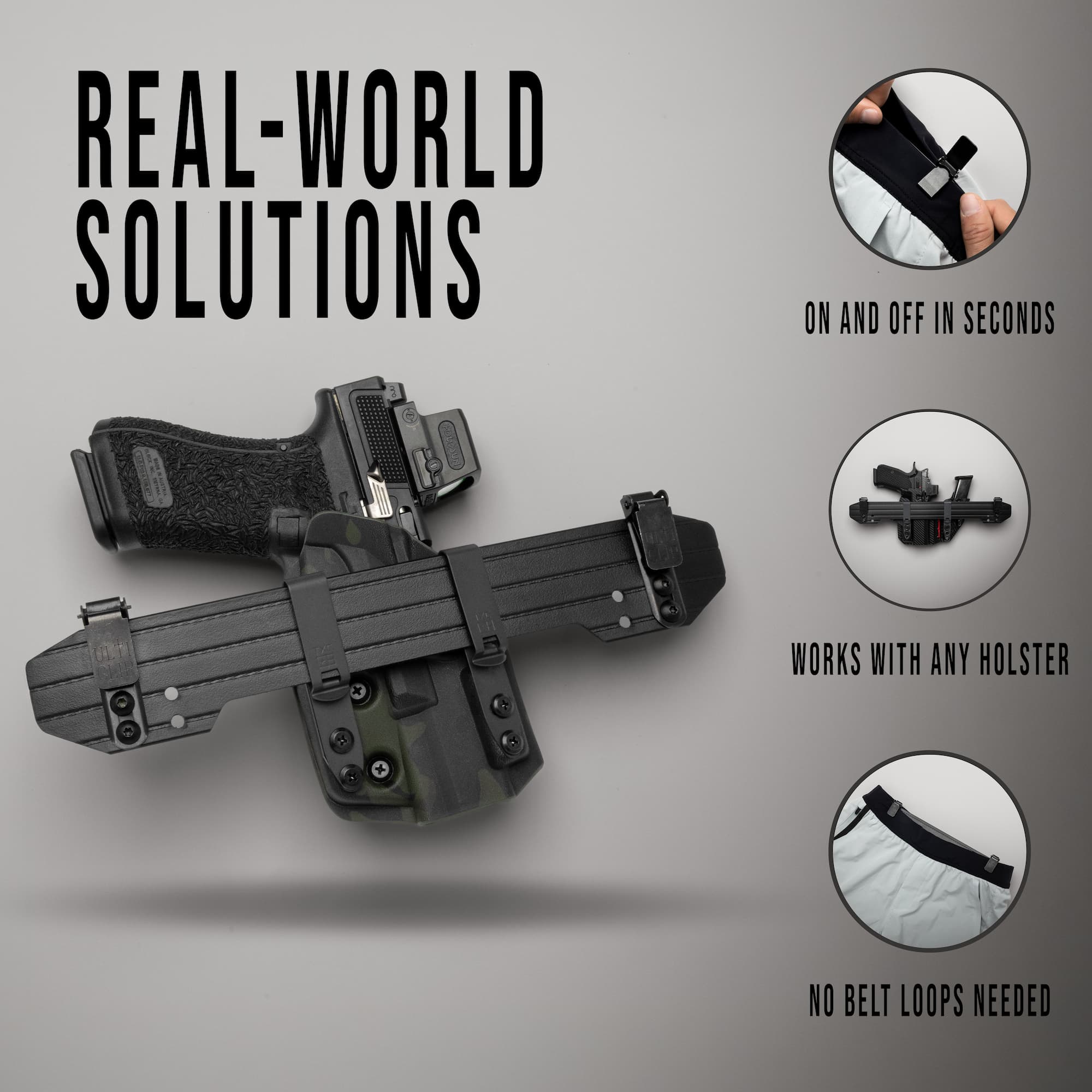 Leisure Carry Clip-On Belt real-world carry
   solutions