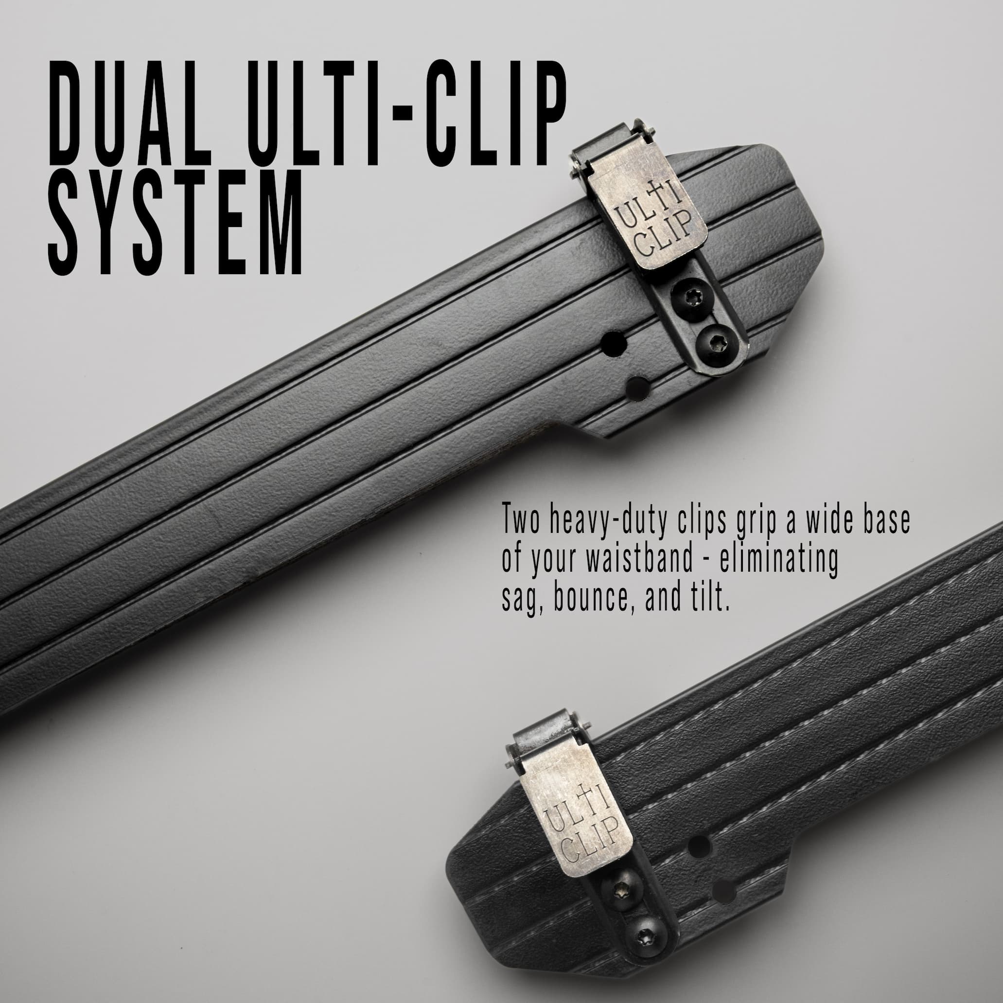 Dual Ulti-Clip anchor system close up