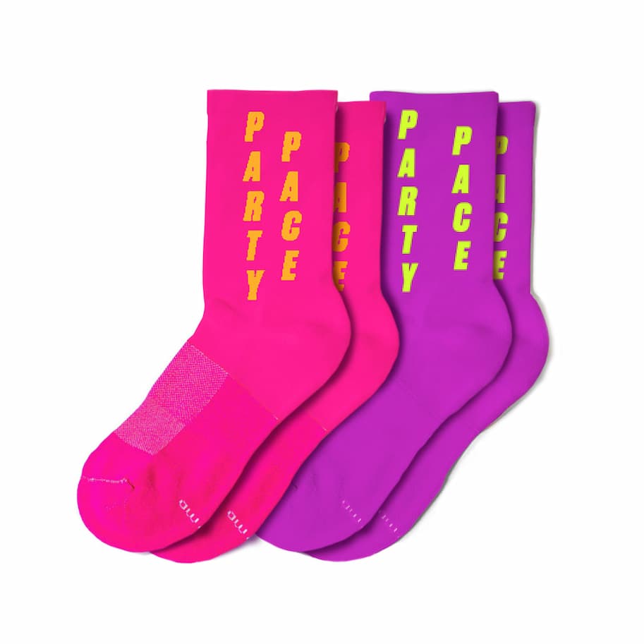 Marathon Crew Socks Party Pace