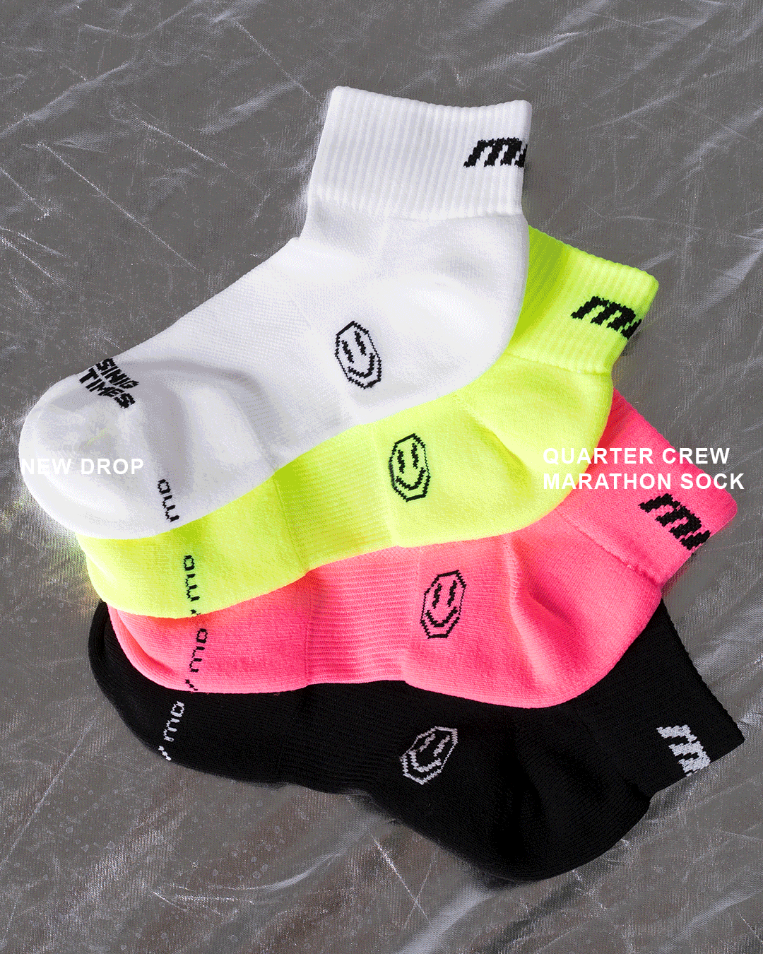 New Drop. Quarter crew marathon sock