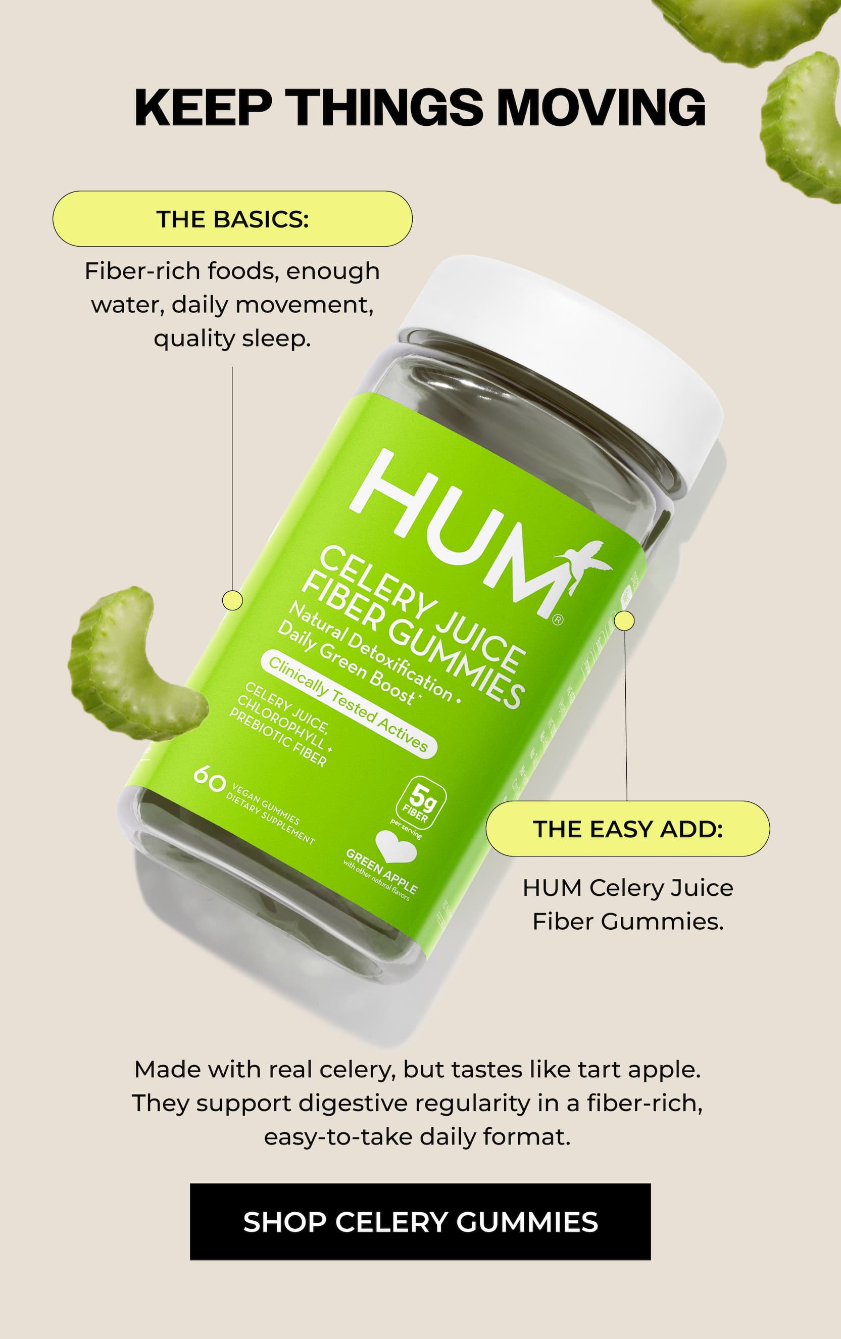 Celery Juice Fiber Gummies