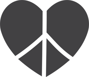 peace heart icon
