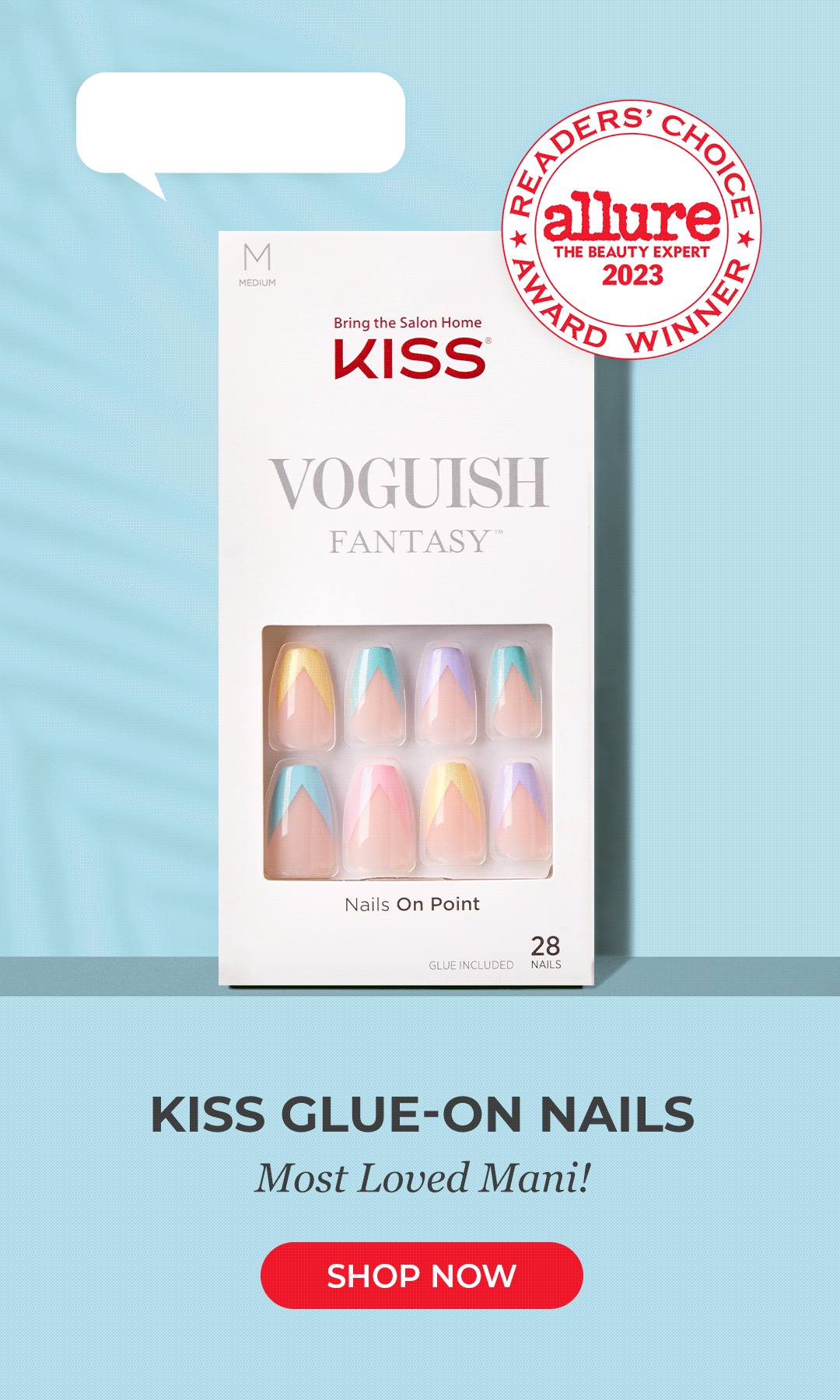 🏆 🏆 We're 1! Allure Readers choose KISS GlueOn Nails Kiss