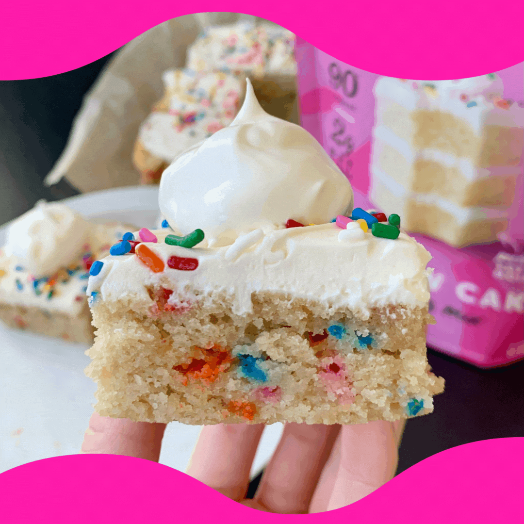 Keto. Funfetti. Butter. Cake. 🦄🍰🌈 Fit Bake