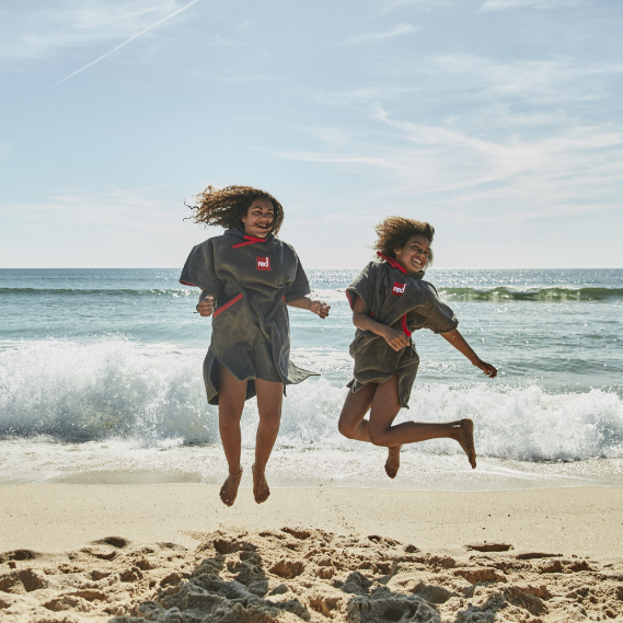 Kids wearing Red Originals Quick Dry Microfiber Robe