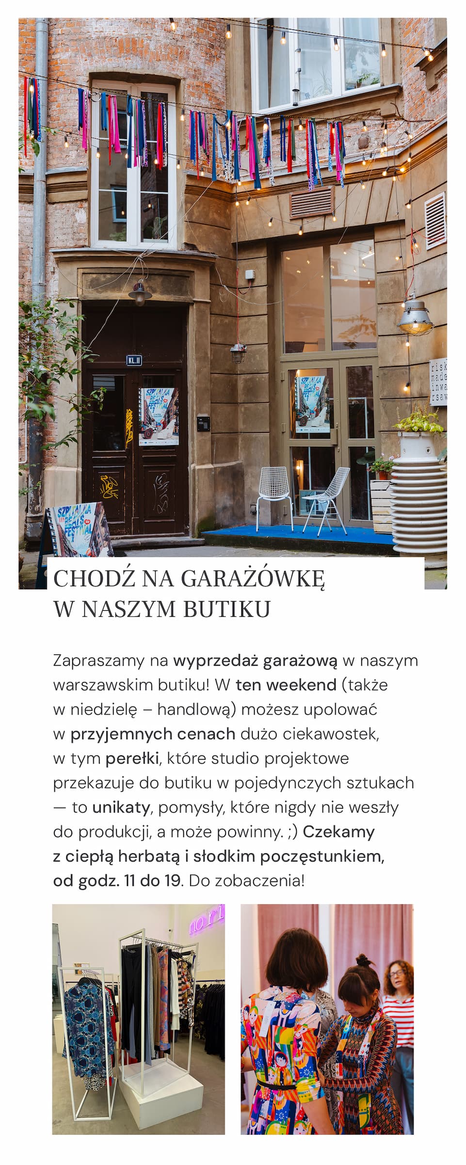 garażówka w butiku
