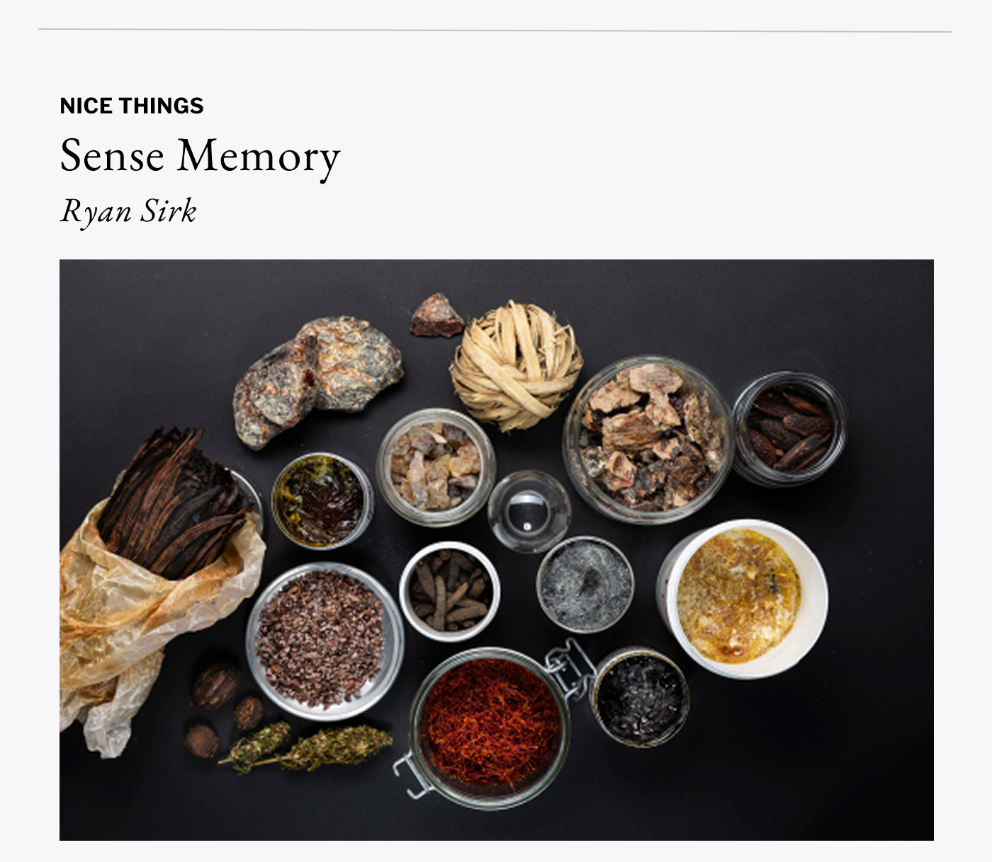 Nice Things - Sense Memory