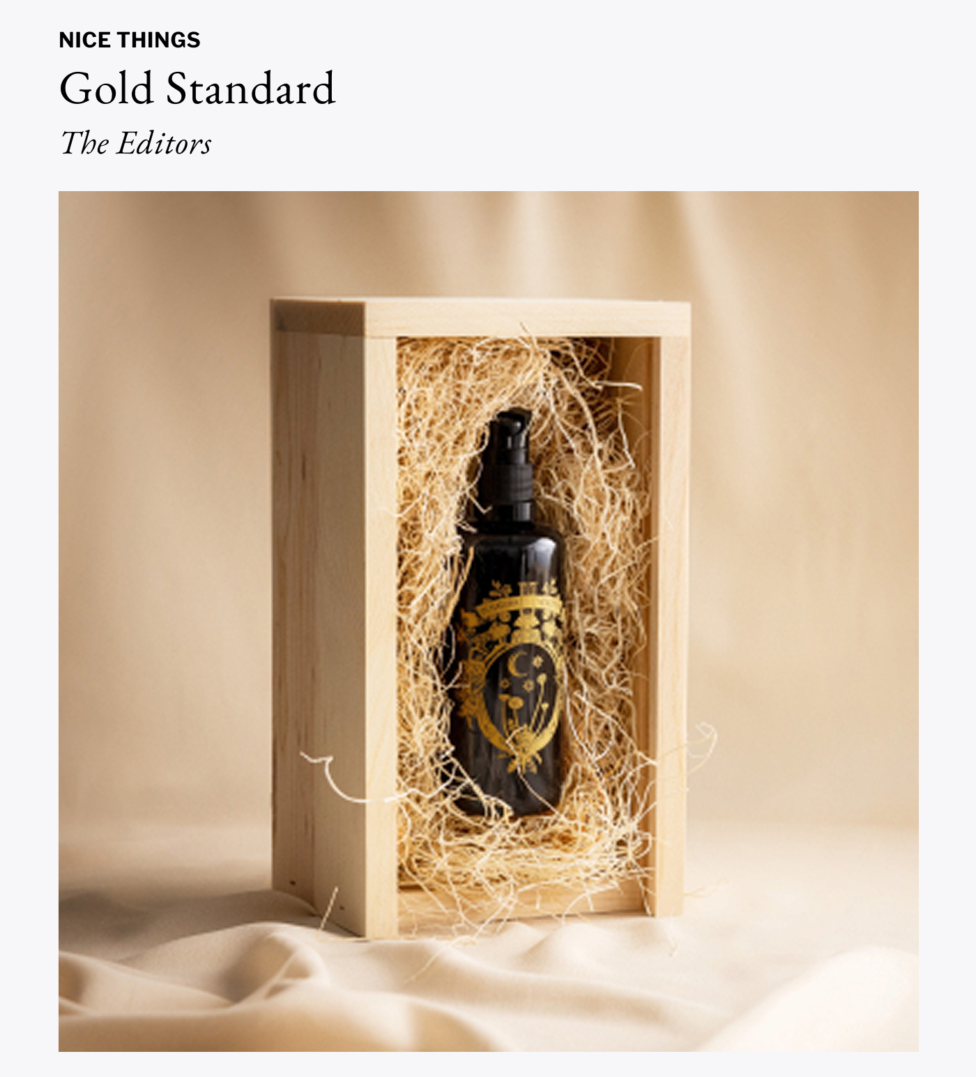 Nice Things - Gold Standard