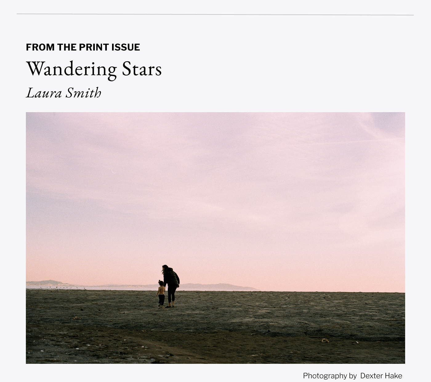 From The Print Issue - Wandering Stars