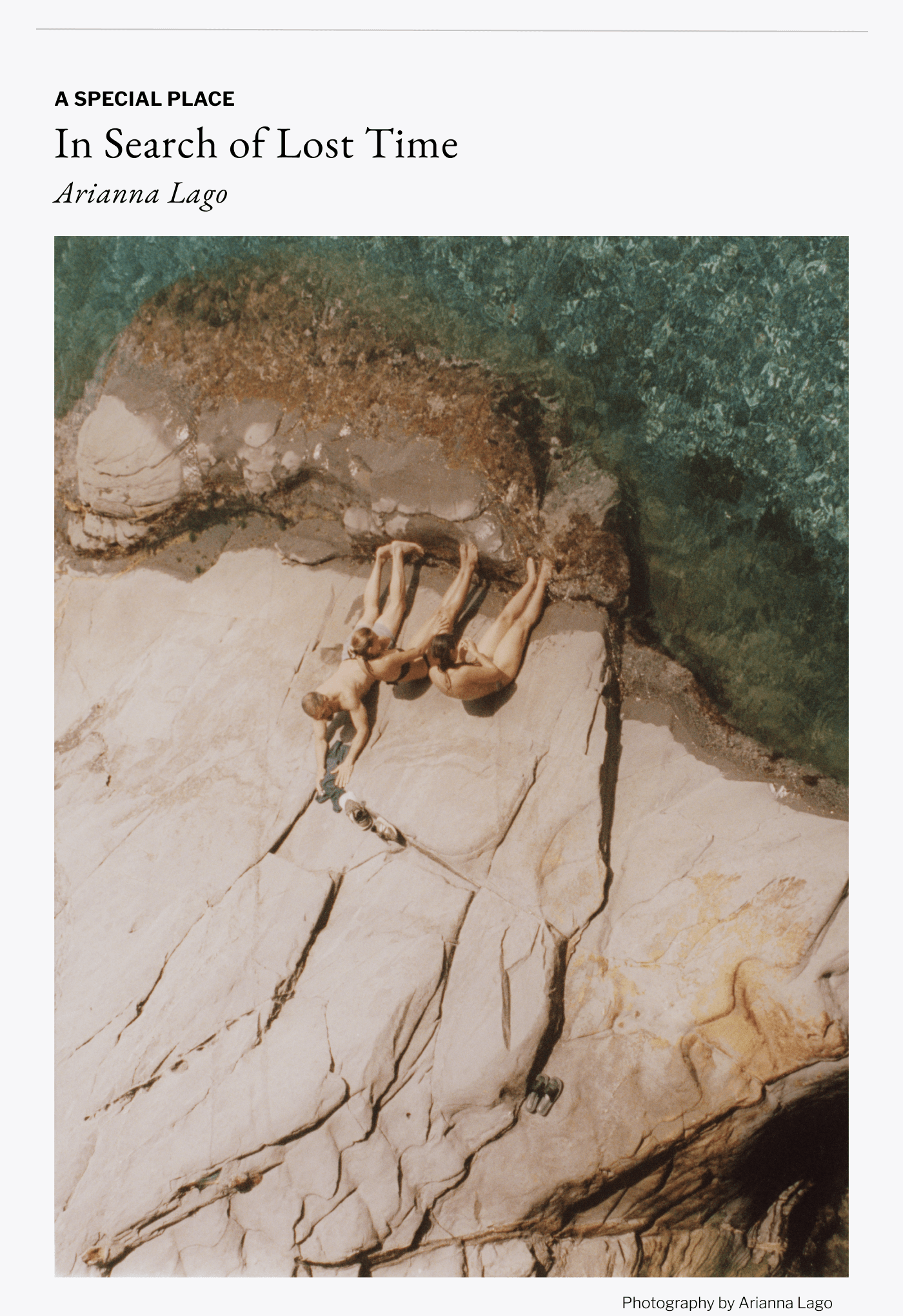 A Special Place - In Search of Lost Time - Arianna Lago