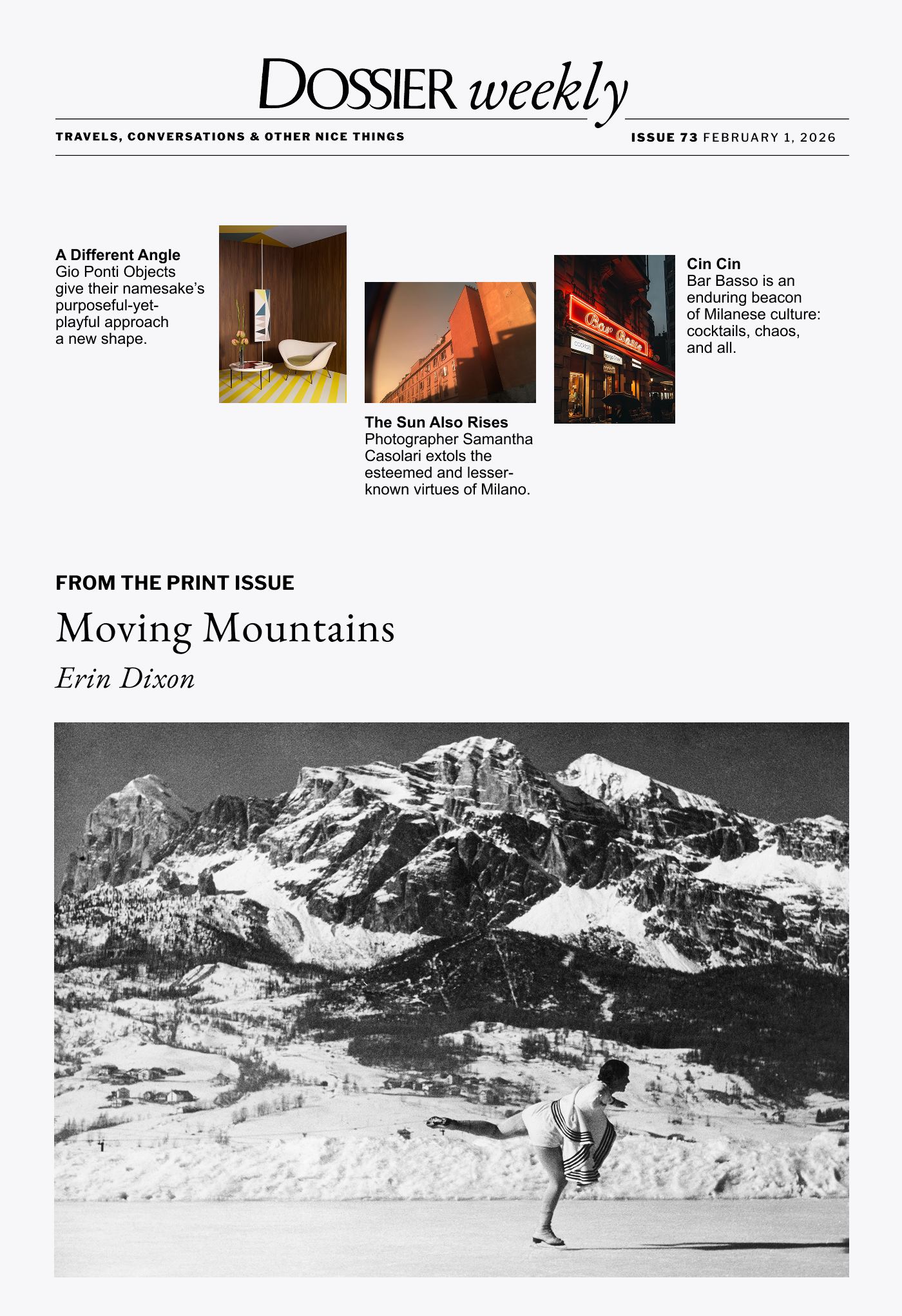 Issue 72 – A Different Angle - The Sun Also Rises - Cin Cin