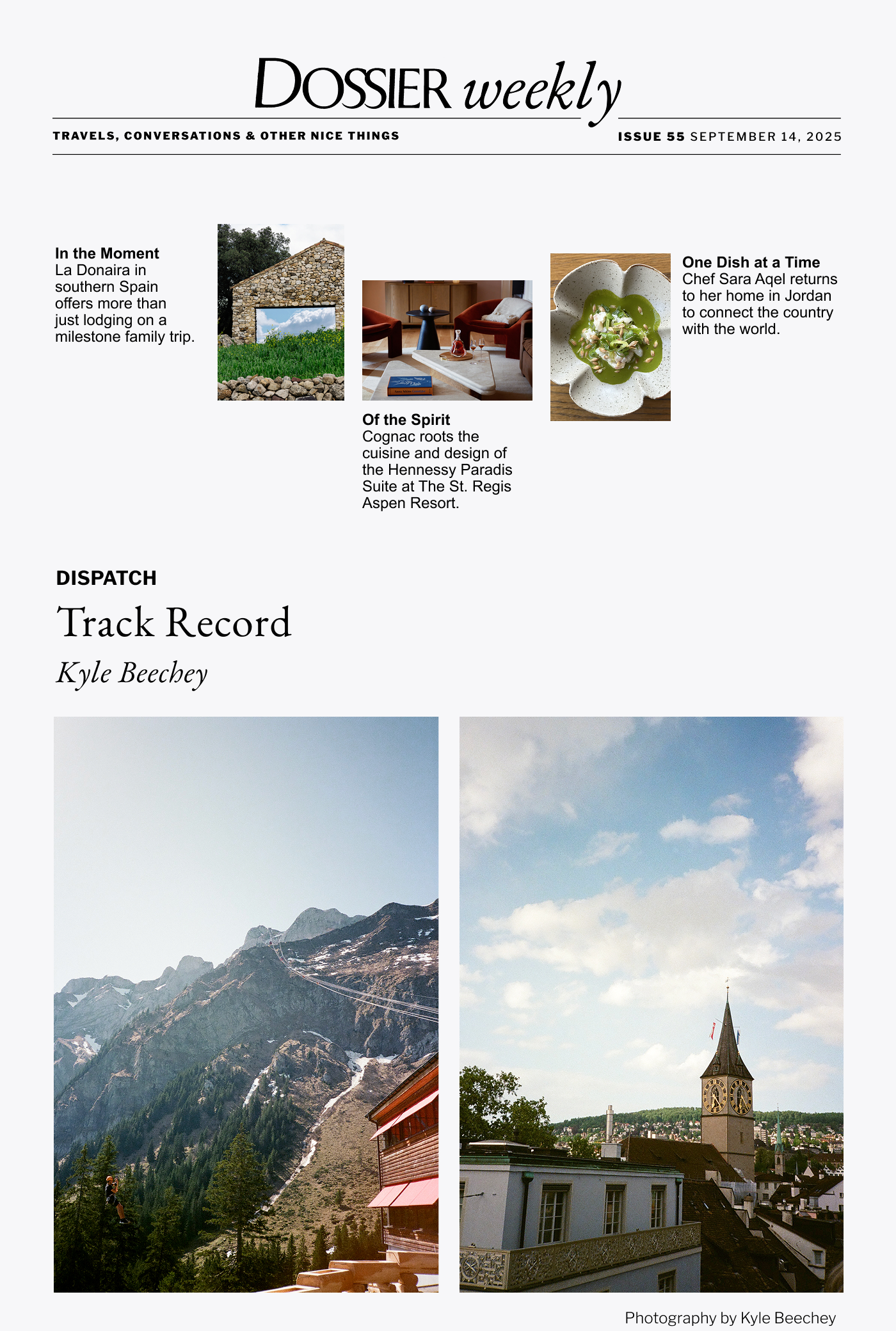 Issue 55 - In the Moment - Of the Spirit - One Dish at a Time