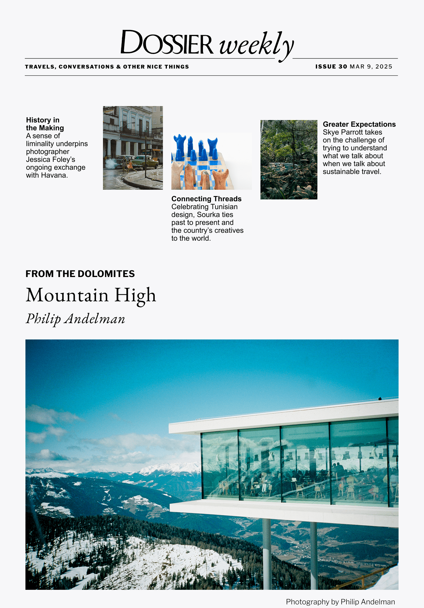 Issue 30 - History in the making - Connecting Threads - Greater Expectations