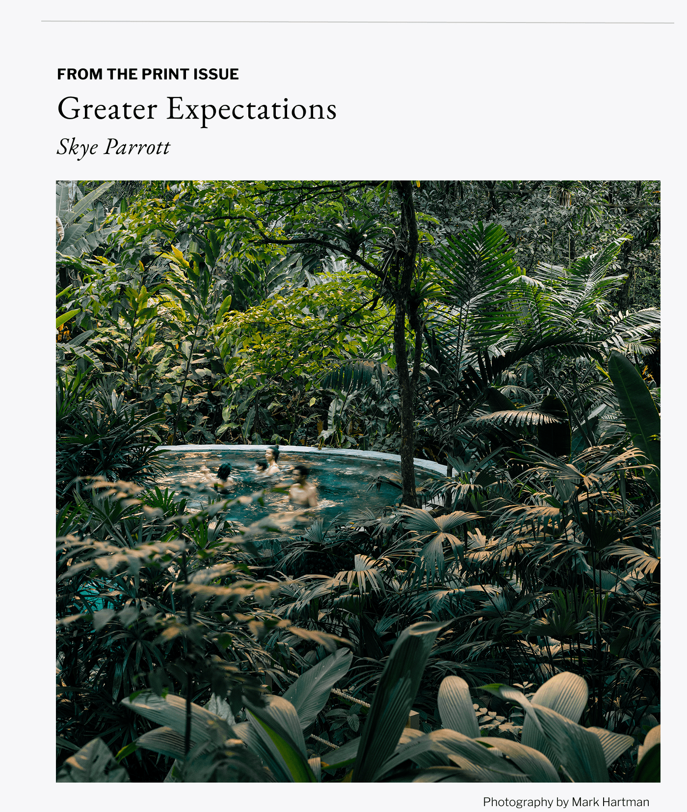 From The Print Issue - Greater Expectations