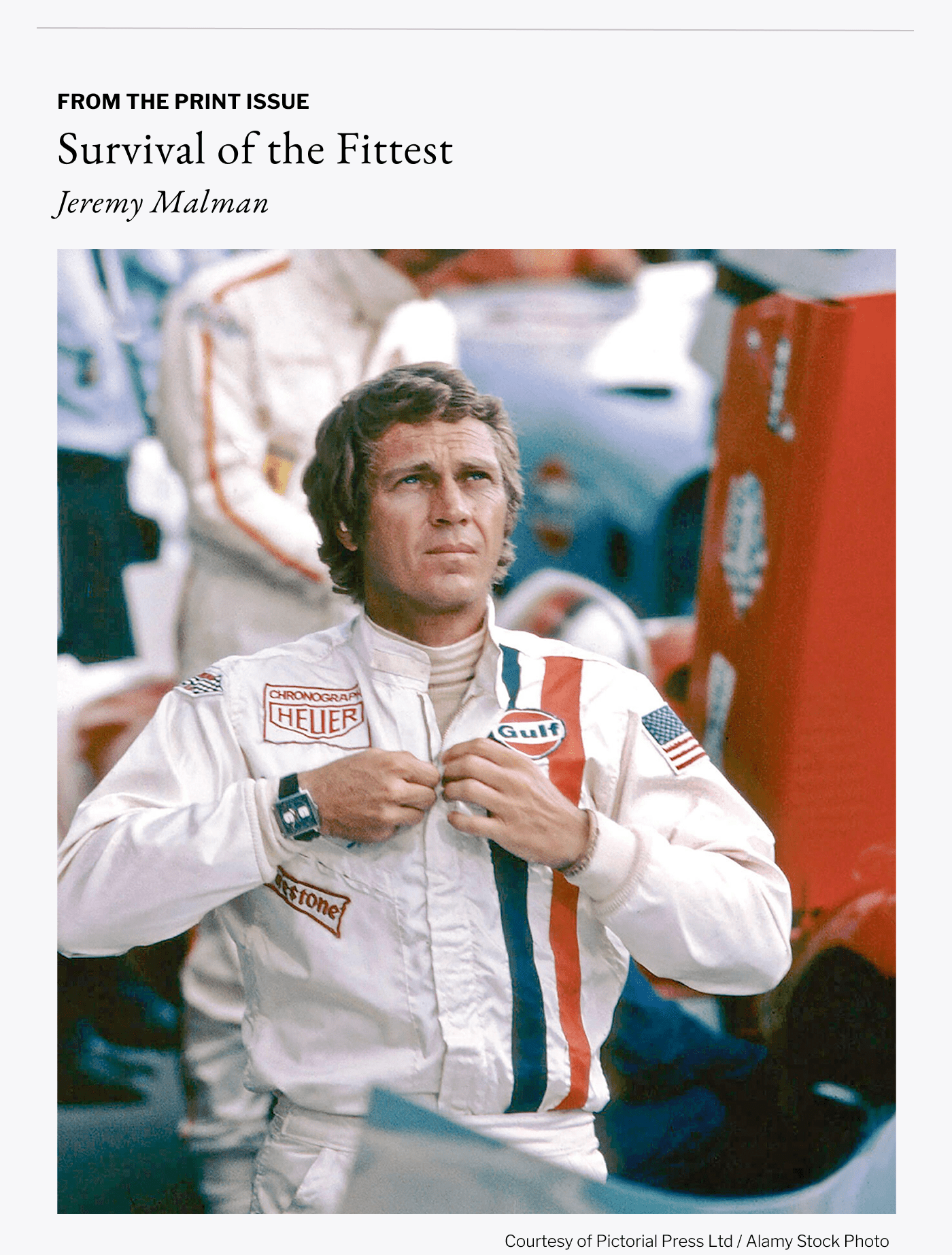 From The Print Issue - Survival of the Fittest