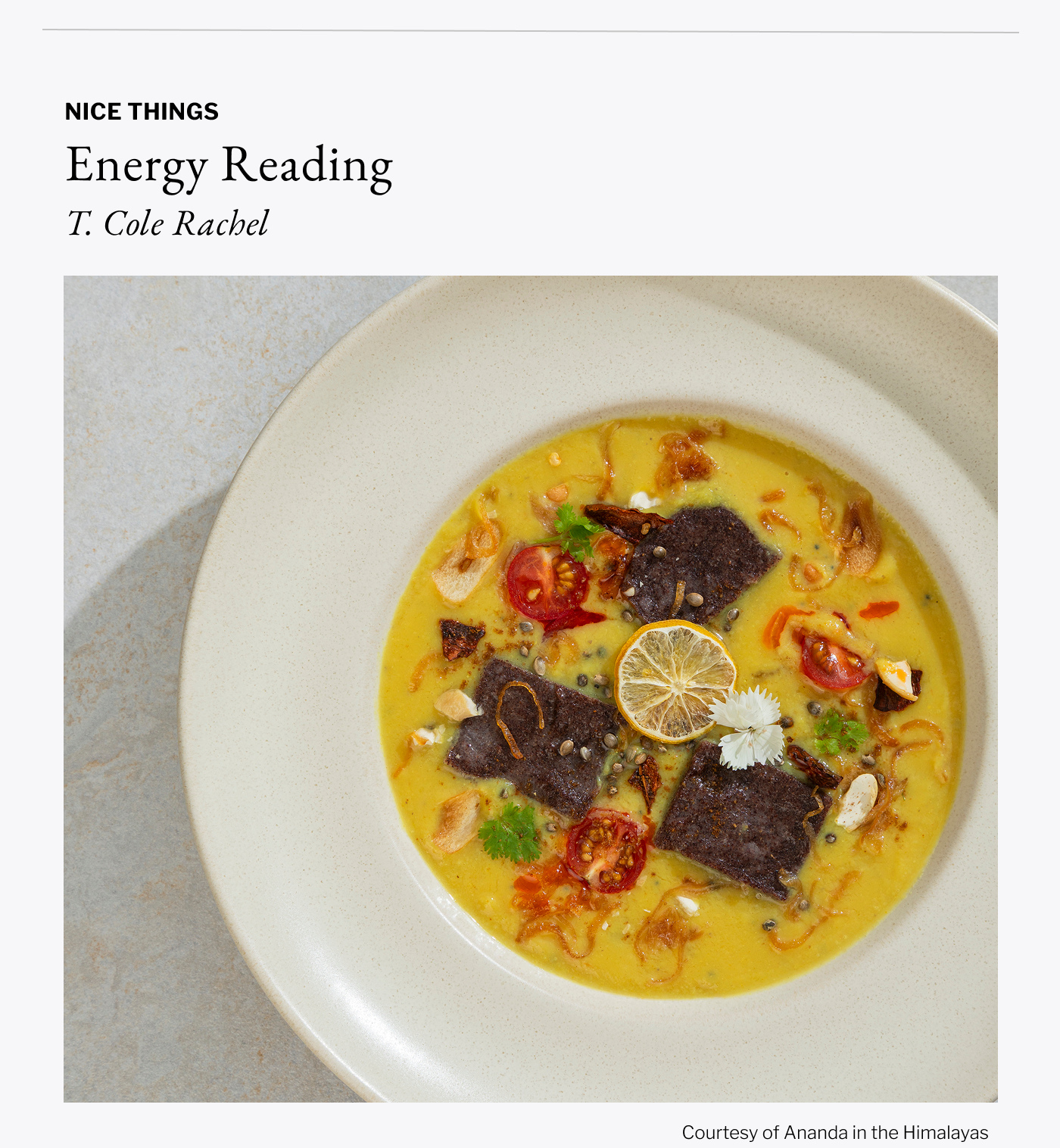Nice Things - Energy Reading