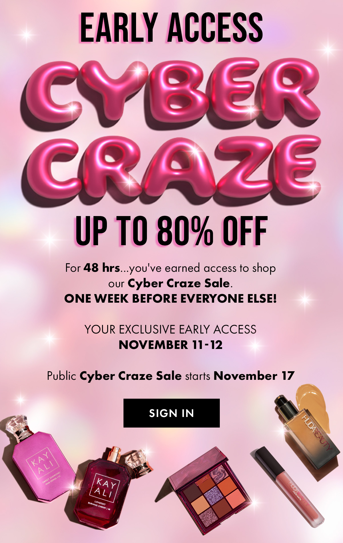 🚨 EARLY ACCESS TO 80 OFF 🚨 Huda Beauty