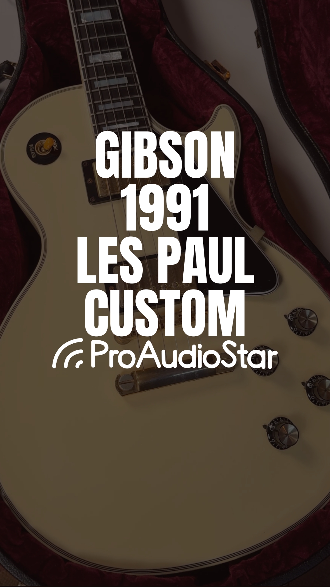 GIBSON LES PAUL CUSTOM WHITE