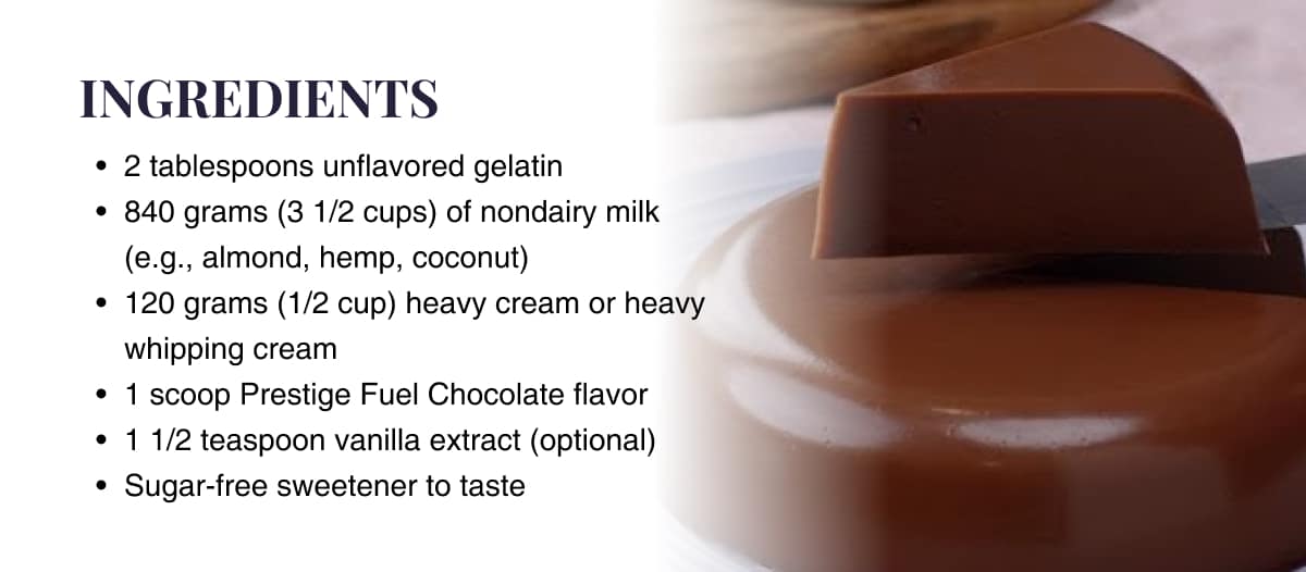 GuiltFree Chocolate Protein Gelatin Recipe. 🍫 Prestige Labs