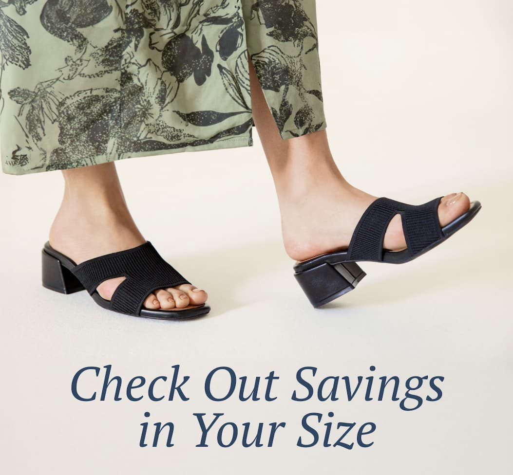 Check Out Savings in Your Size