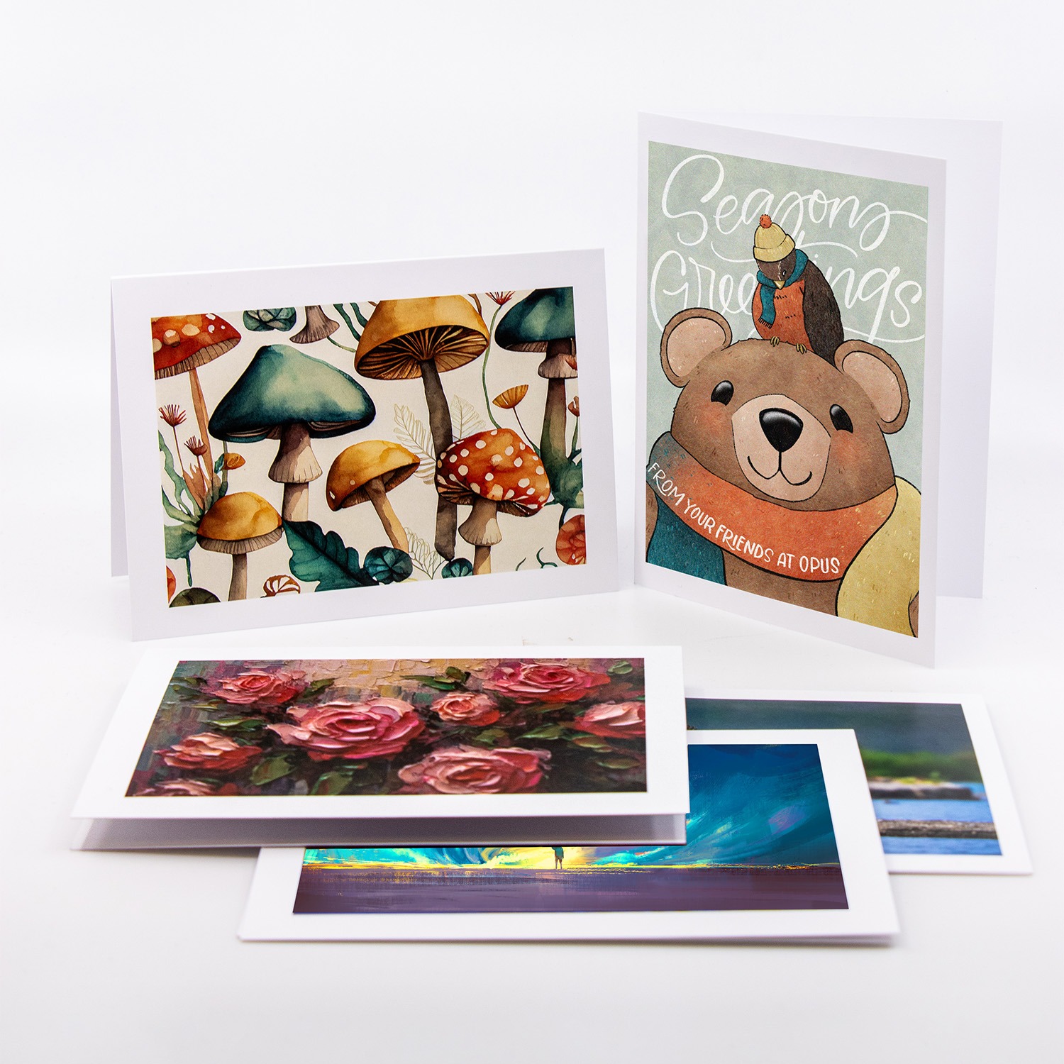 opus essential printing service create unique holiday cards with opus