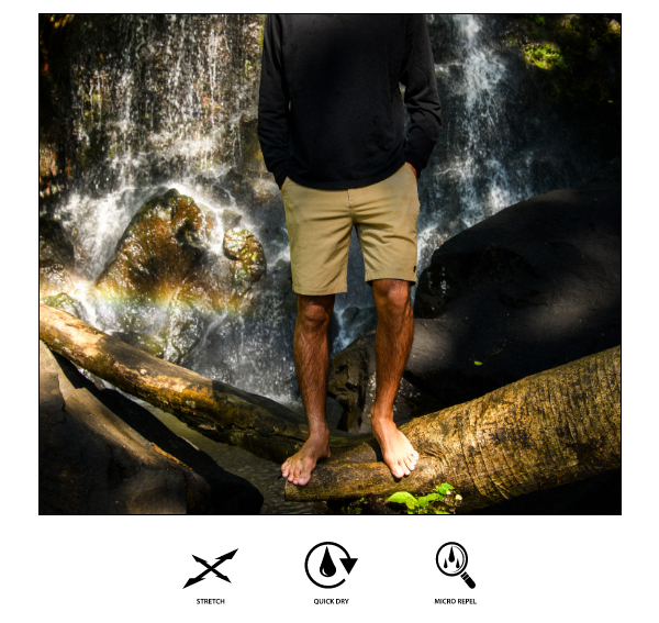 Hybrid Shorts - 4 Way Stretch, Quick Dry, Micro Repel