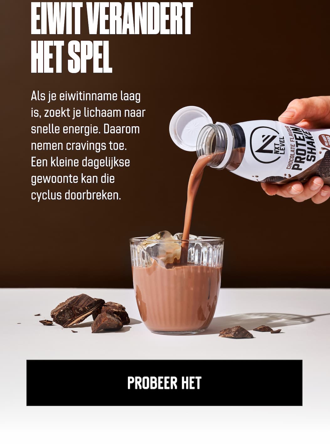 Eiwit verandert het spel Als je eiwitinname laag is, zoekt je lichaam naar snelle energie. Daarom nemen cravings toe. Een kleine dagelijkse gewoonte kan die cyclus doorbreken.