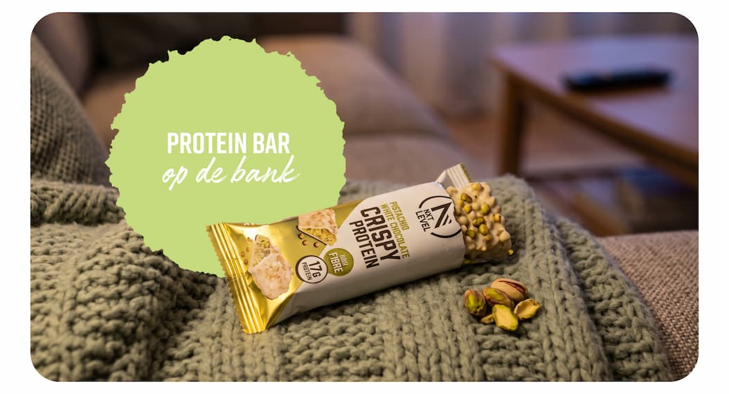 PROTEIN BAR op de bank