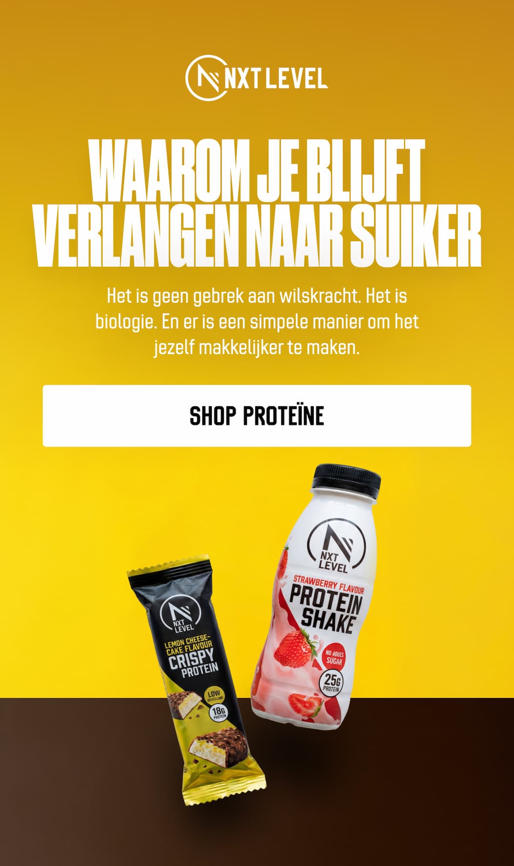 Waarom je blijft verlangen naar suiker Het is geen gebrek aan wilskracht. Het is biologie. En er is een simpele manier om het jezelf makkelijker te maken.