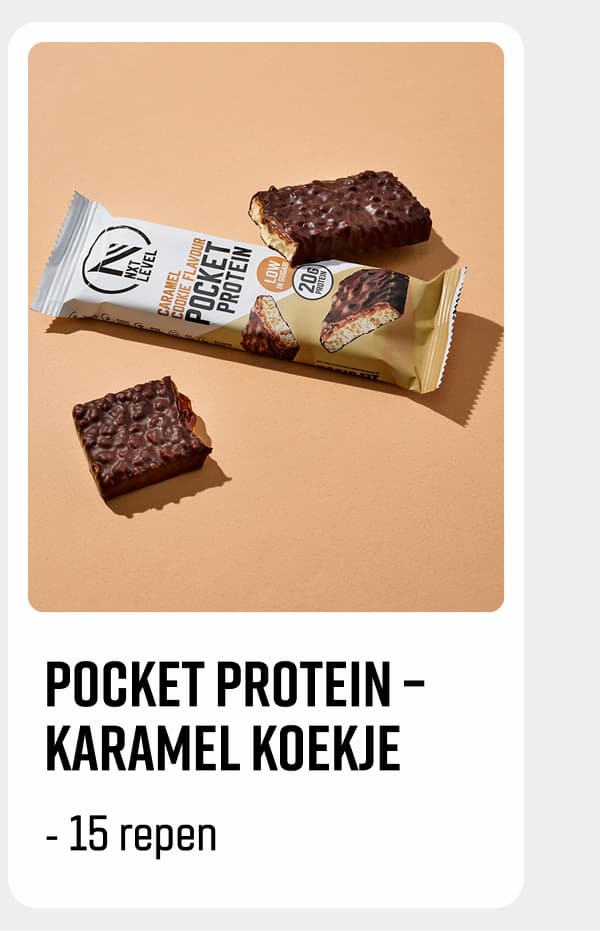 Pocket protein – karamel koekje