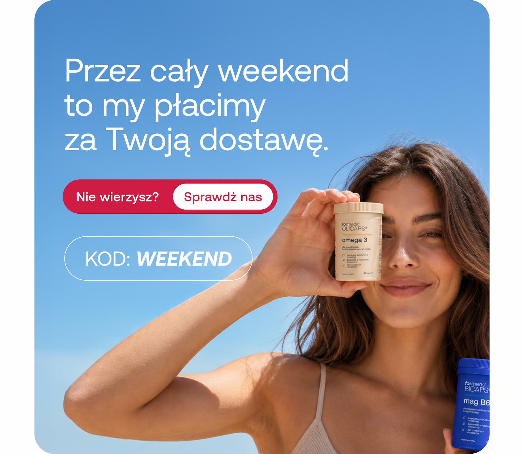 Przez cały weekend to my płacimy za Twoją dostawę. Nie wierzysz? Sprawdź nas KOD: WEEKEND