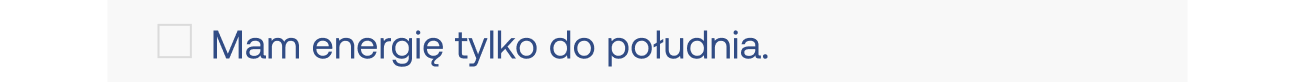 Energia tylko do południa
