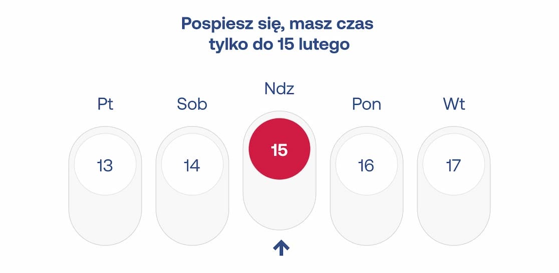 Pospiesz się! Promocja kończy się w niedzielę 15 lutego. To ostatnie dni, aby skorzystać z niższych cen punktowych.