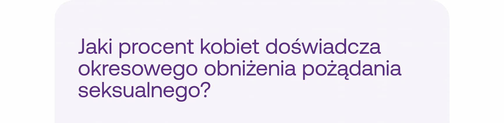 Jaki procent kobiet doświadcza okresowego obniżenia pożądania seksualnego?