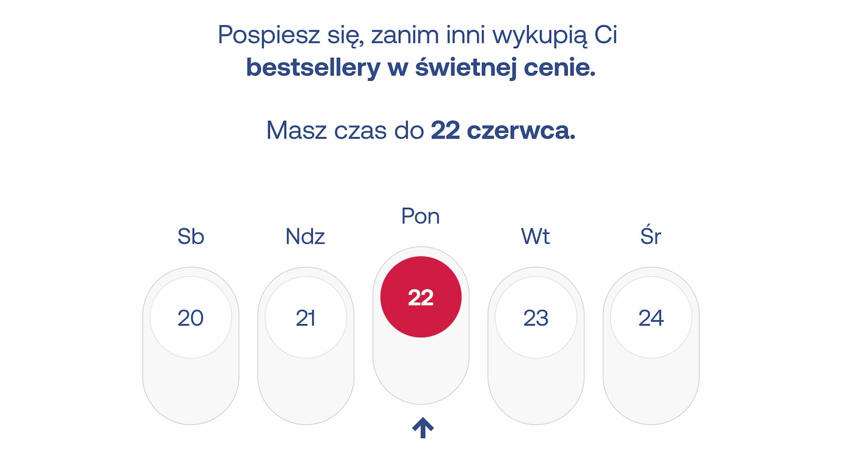 Pospiesz się, zanim inni wykupią Ci bestsellery w świetnej cenie.  Masz czas do 22 czerwca.
