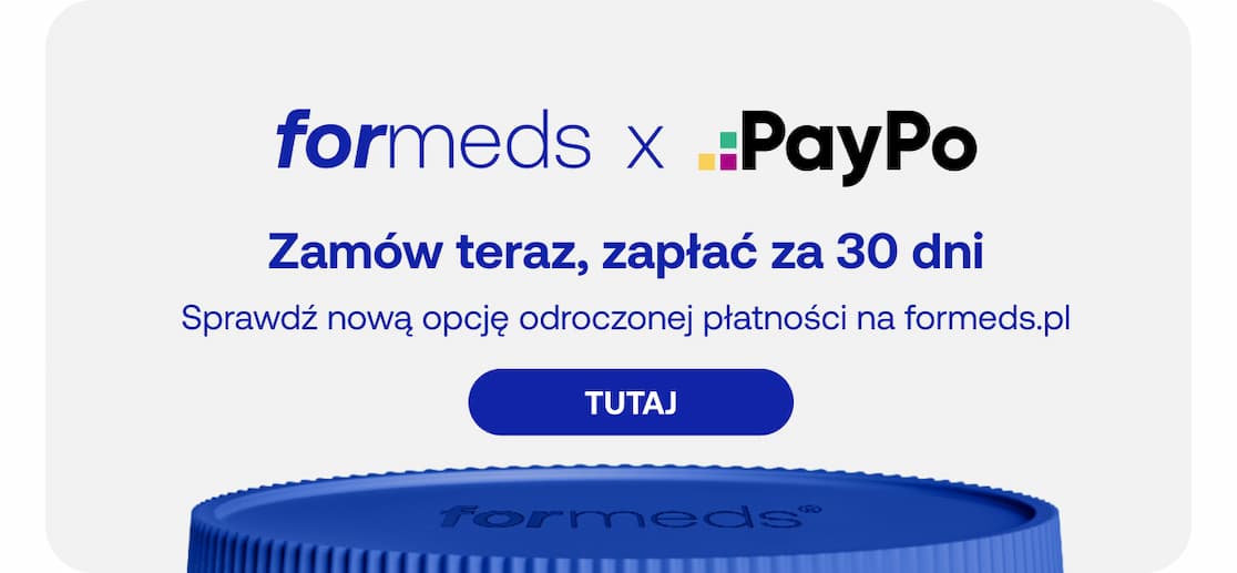 formeds x PayPo. Zamów teraz, zapłać za 30 dni. Sprawdź nową opcję odroczonej płatności na formeds.pl TUTAJ
